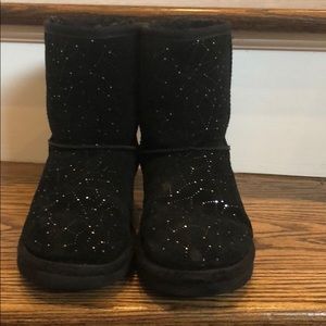 Girls UGG black boots size 1